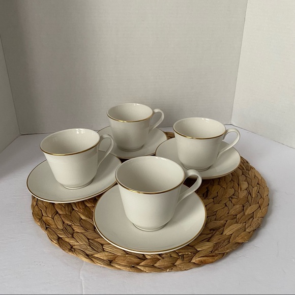 ROYAL DOULTON TEA CUPS WARWICK GOLD SET OF 4 - Picture 12 of 14